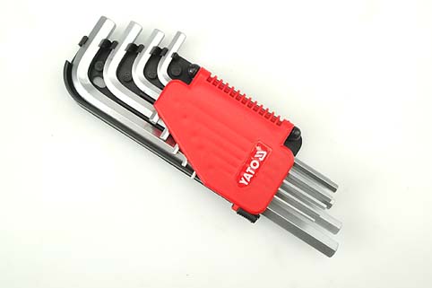 Klucze HEX zestaw 9-CZĘŚCIOWY 2-10mm CR-V