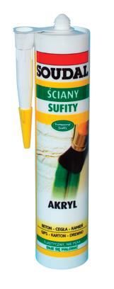 Akryl Soudal brązowy 280ml