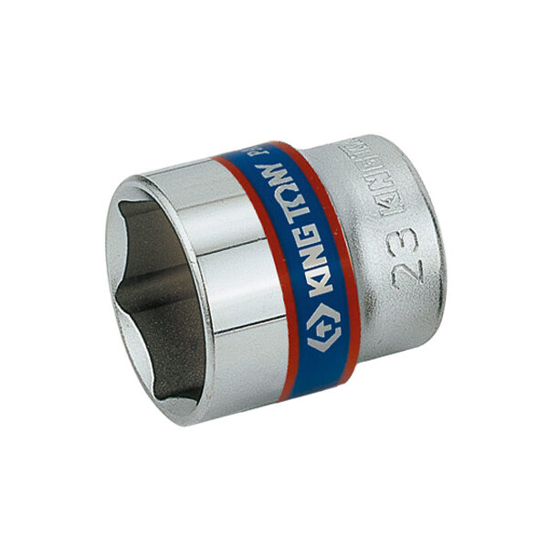 Nasadka krótka 6-KĄTNA chromowana  3/8'' 11mm