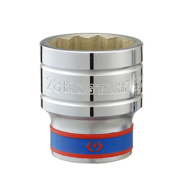Nasadka krótka 12-KĄTNA chromowana 1/2'' 18mm