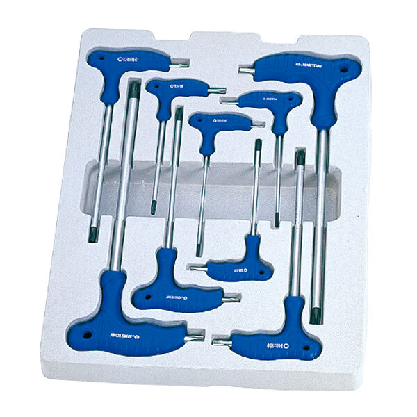 Komplet imbusów torx z uchwytem 'L' 9 sztuk T10 - T50