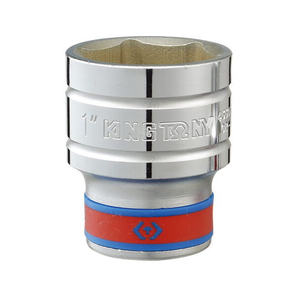 Nasadka krótka 6-KĄTNA chromowana 1/2'' 3/8''