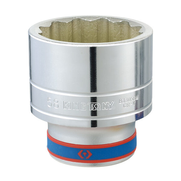 Nasadka krótka 12-KĄTNA chromowana 1'' 65mm