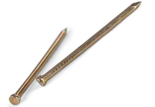 Gwoździe stolarskie ZP 1.2*25mm ocynkowane na żółto