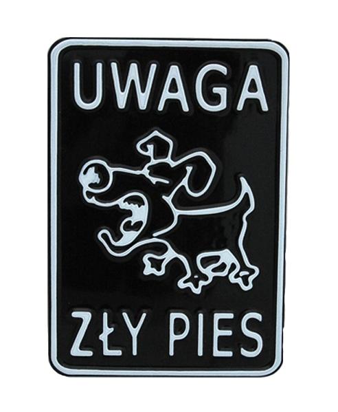 Tablica 15*20cm uwaga ZŁY pies