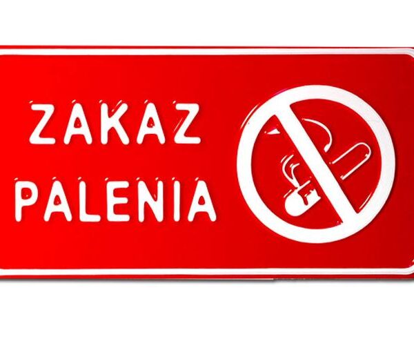 Tablica 15*29cm zakaz palenia