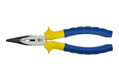 Szczypce wydłużone wygięte 160mm rączki kolorowe