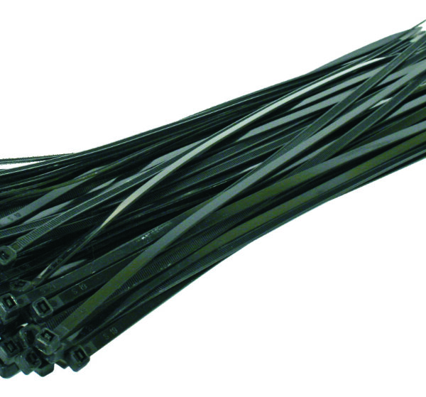 Opaski plastikowe PA6.6 100szt. czarne 200*2.5