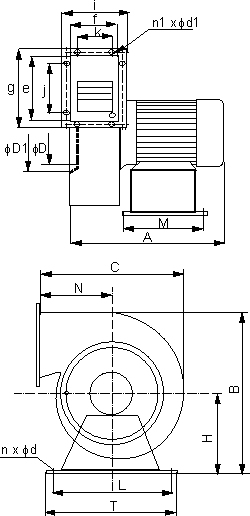 Wentylator WBN-150/3 1F