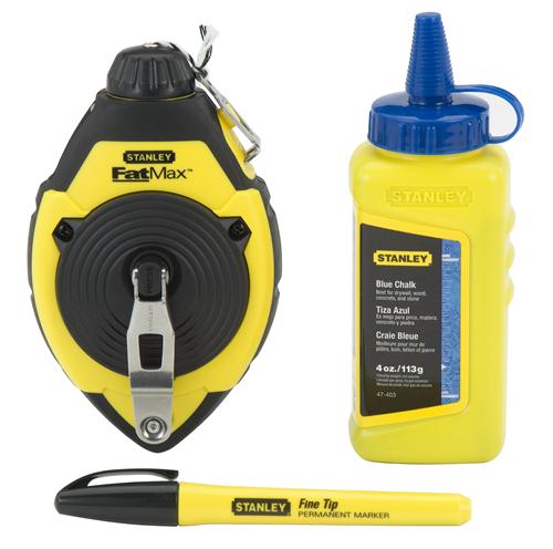 Zestaw sznur traserski fatmax + kreda NIEB.115g + poziomn