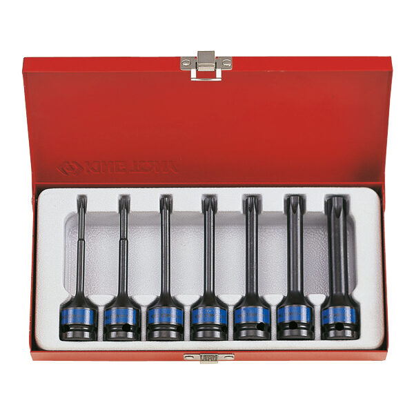 Zestaw nasadek udarowych długich torx 1/2''7CZ. kaseta