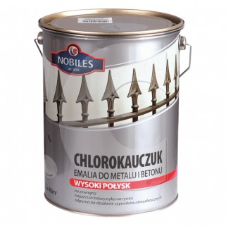 Emalia chlorokauczukowa czarna 5.0L