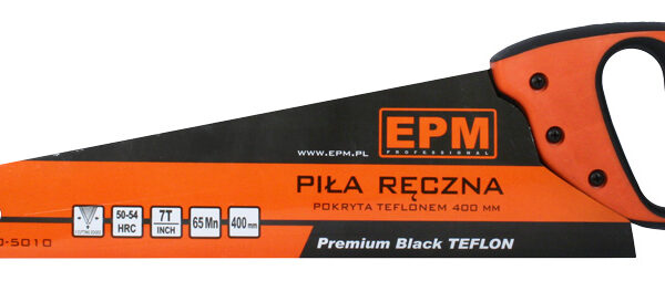 Piła ręczna teflonowa 7 zębów/cal premium black teflon 450mm