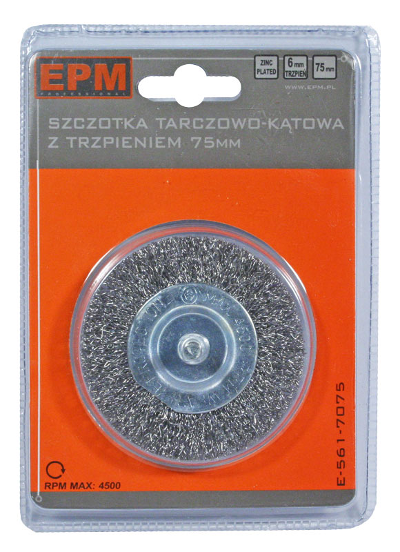 Szczotka tarczowa z trzpieniem 38mm ZN