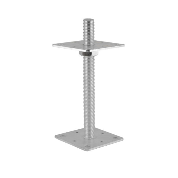 Podstawa słupa regulowana, pręt M24*250mm, 80*80mm