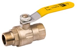 Kurek kulowy gazowy 1/2'' z gwintem W/Z