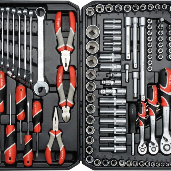 Zestaw narzędziowy XXL 1/4'', 3/8'', 1/2''129 sztuk