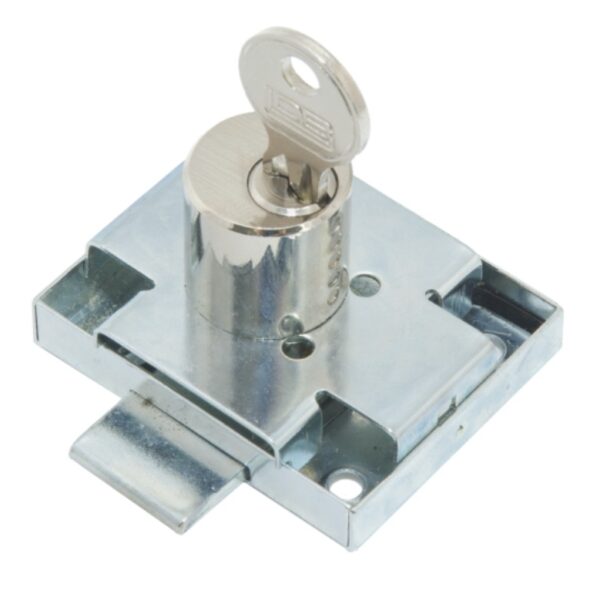 Zamek meblowy ZMB-1 niklowany