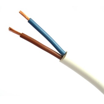 Przewód mieszkaniowy H03VV-F OMY 2X1.0 biały 300V