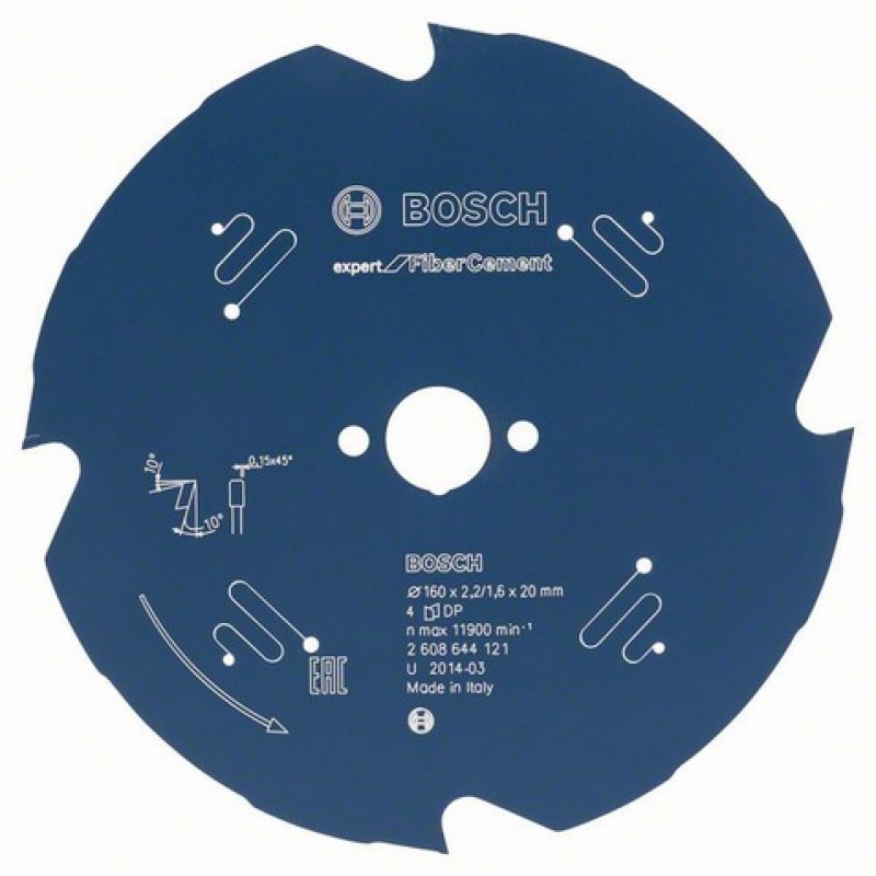 Tarcza pilarska expert FOR cement 160*20*2.2mm 4T