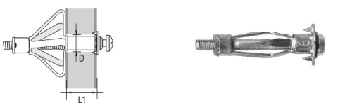 Kołek stalowy molly 4*32mm