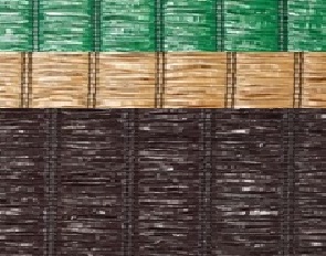 Mata PVC raffia 100cm rolka 3mb zielona