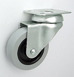 Koło meblowe tworzywo+guma 60mm obudowa skrętna M62T