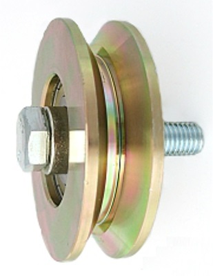 Rolka metalowa 79mm łożyskowana, na teownik RJT-79-22