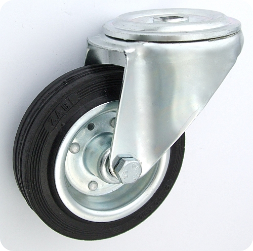 Koło metal-guma 100mm obudowa z otworem 17