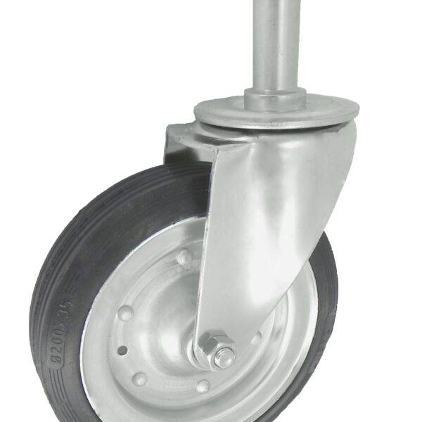 Koło metal-guma 200mm obudowa z trzpieniem 64