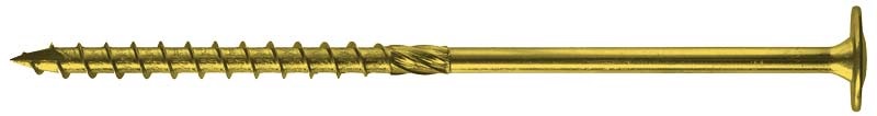Wkręt do drewna z kołnierzem na torx ocynk żółty 8*320mm T40