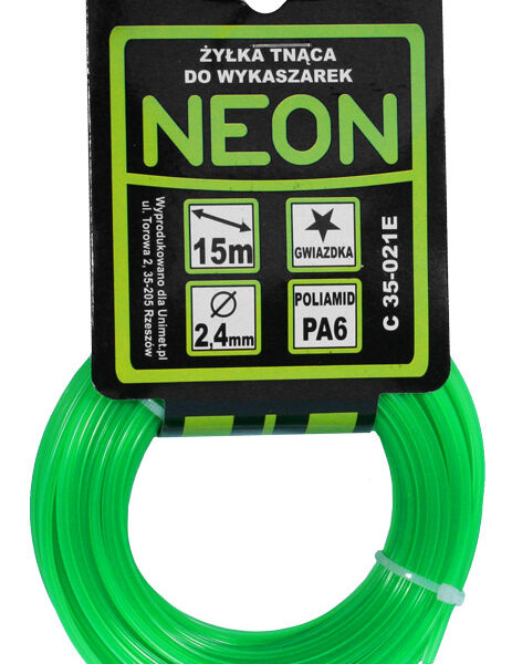 Żyłka do wykaszarki gwiazdka neon 2,0mm 15M