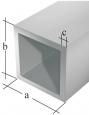 Rura kwadratowa aluminiowy anodowy 1000X10X10X1,0