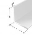 Profil kątowy PVC biały 2000X20X10X1,5
