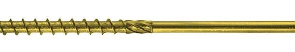 Wkręt do drewna z kołnierzem na torx ocynk żółty 6*140mm T30