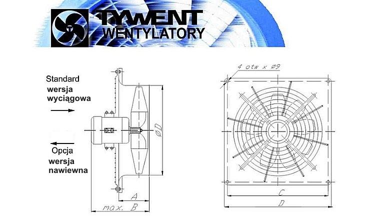 Wentylator WOJK-56/3 3F