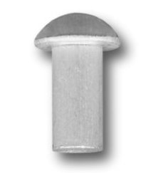 Nit aluminiowy pełny z łbem kulistym 6.0*16 mm