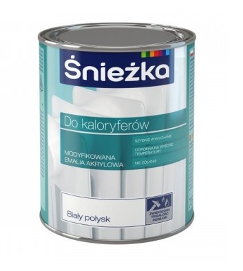 Emalia akrylowa do kaloryferów biała 0,75L