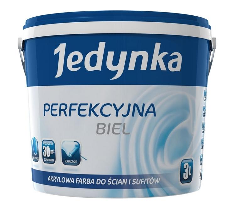 Jedynka farba akrylowa perfekcyjna biel plus 10L