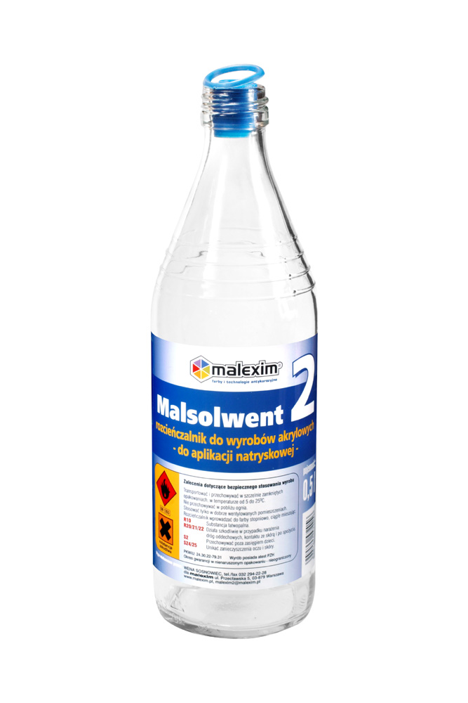 Rozpuszczalnik malsolwent 2 do akrylowych 0.5L