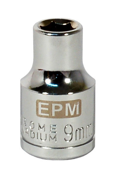 Nasadka krótka 1/2'' 6-KĄTNA chromowana 9mm