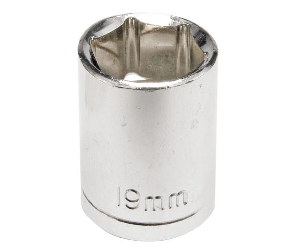 Nasadka krótka 6-KĄTNA chromowana 1/2'' 11mm