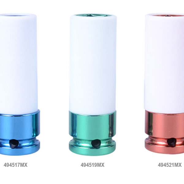 Nasadka długa udarowa cienkościenna z tuleją 1/2'' 19mm*80