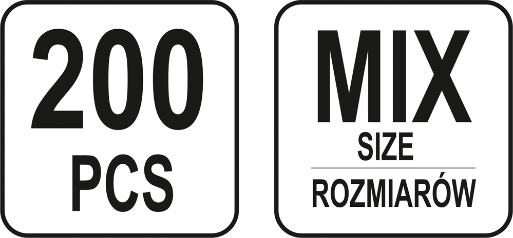 Zestaw sprężynek 200 sztuk MIX