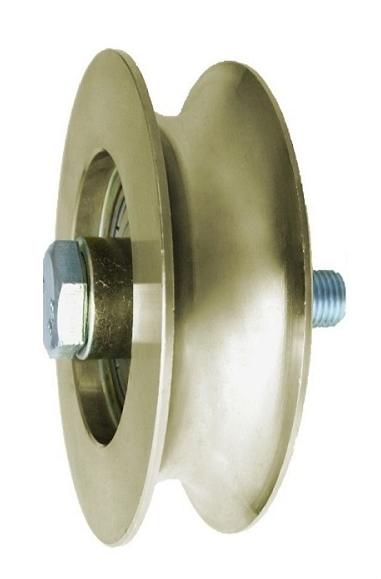 Rolka metalowa 89mm łożyskowana, na rurę 1'' RJR-89-38