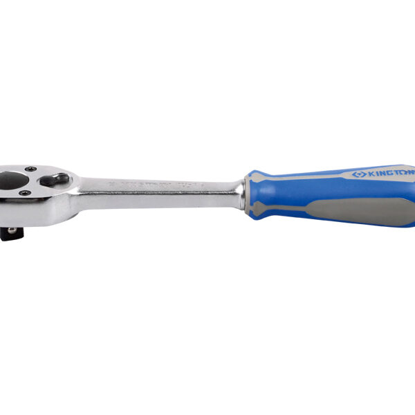 Grzechotka 1/2 32 zęby chrom, uchwyt gumowy 250mm