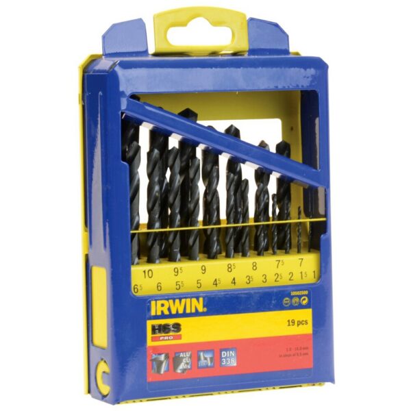 Komplet wierteł do metalu HSS PRO 19 sztuk 1-10mm