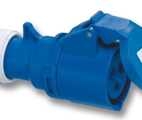 Gniazdo przenośne jednofazowe gumowe IP44 3P 16A 230V twist