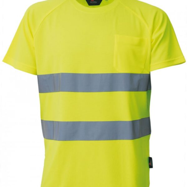 Koszulka t-shirt ostrzegawczy żółty M