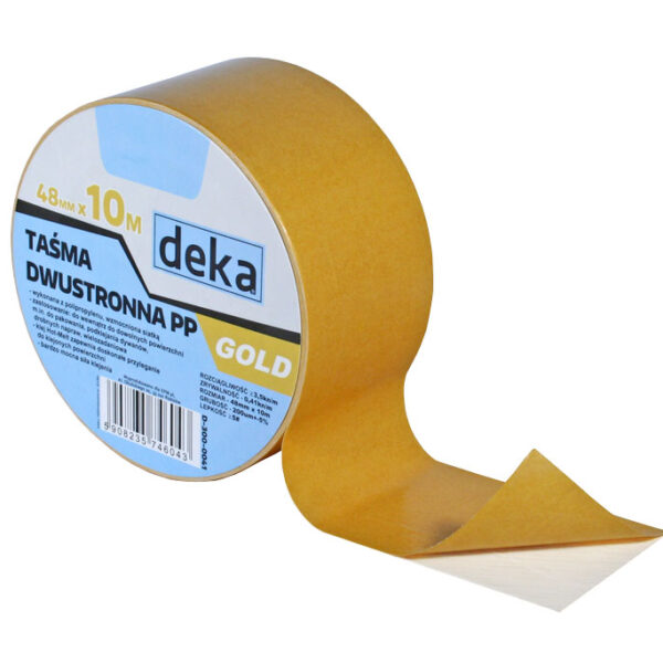 Taśma dwustronna PP gold 48mm*10M